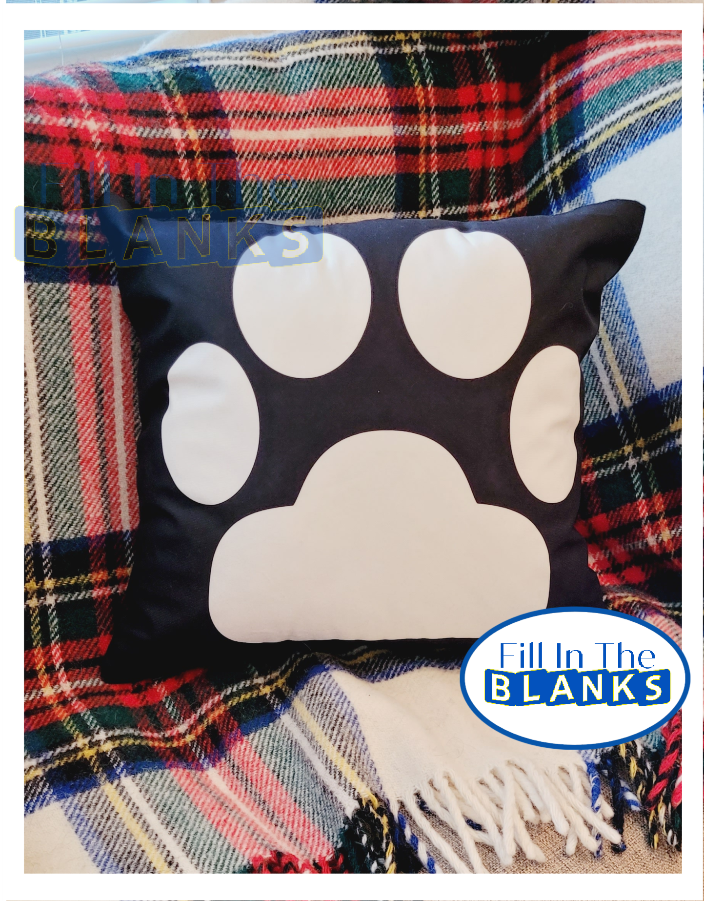 Paw best sale print pillow