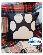 Paw Print Pillow Cover for sublimation