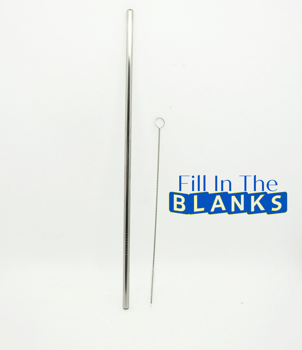 Stainless Steel Straw and Straw Cleaner (sold separately)