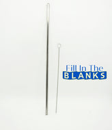 Stainless Steel Straw and Straw Cleaner (sold separately)