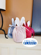 Load image into Gallery viewer, Velvet Bunny Ear Pouch
